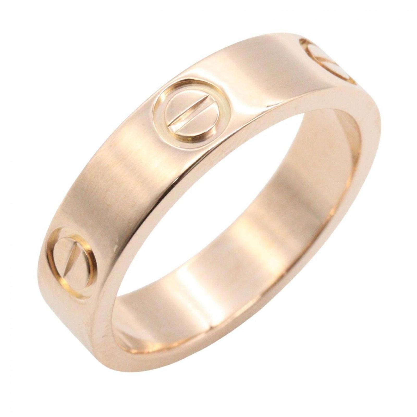 Pink Gold Cartier Band Ring 18K: Pink Gold Cartier Band Ring 18K Pink Gold Cartier Band Ring 18K features an elegant design with pink gold (18K) material, available in US size 7.5. This band ring from renowned brand Cartier boasts a 