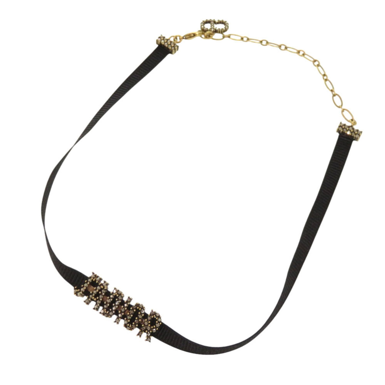 Stone Black Choker Velour Dior J Adior Christian (1 of 4)