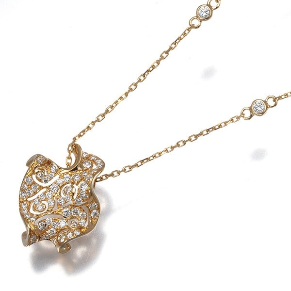 Sartoro Necklace Diamond 0.50Ct Station 18K 750 Rose Gold (1 of 7)