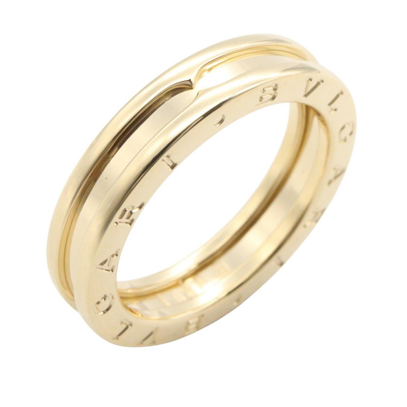 Bvlgari Band Ring Yellow Gold (18K): Bvlgari Band Ring Yellow Gold (18K) This Bvlgari Band Ring in 18K yellow gold features a sleek and sophisticated design, showcasing the luxury brand's signature style. Made from high-quality yellow go