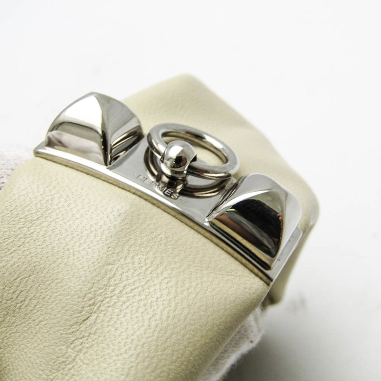 Hermes leather bangle - 4