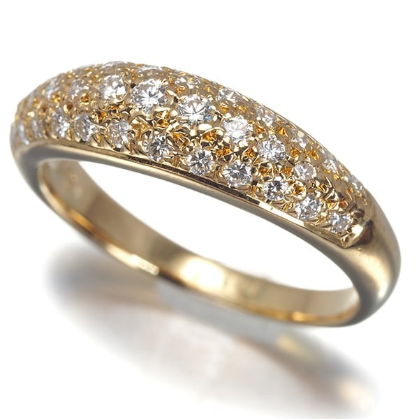 Tasaki Ring Diamond 0.40Ct Paved Us6-6.25 18K 750 Yellow Gold: Tasaki Ring Diamond 0.40Ct Paved Us6-6.25 18K 750 Yellow Gold Tasaki Ring Diamond 0.40Ct Paved Us6-6.25 18K 750 Yellow Gold - A stunning 0.40ct diamond pave ring set in 18k yellow gold, featuring a na