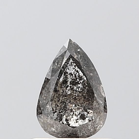 Pear 0.54ct Salt And Pepper VVS2 - Loose Natural Diamond (1 of 1)