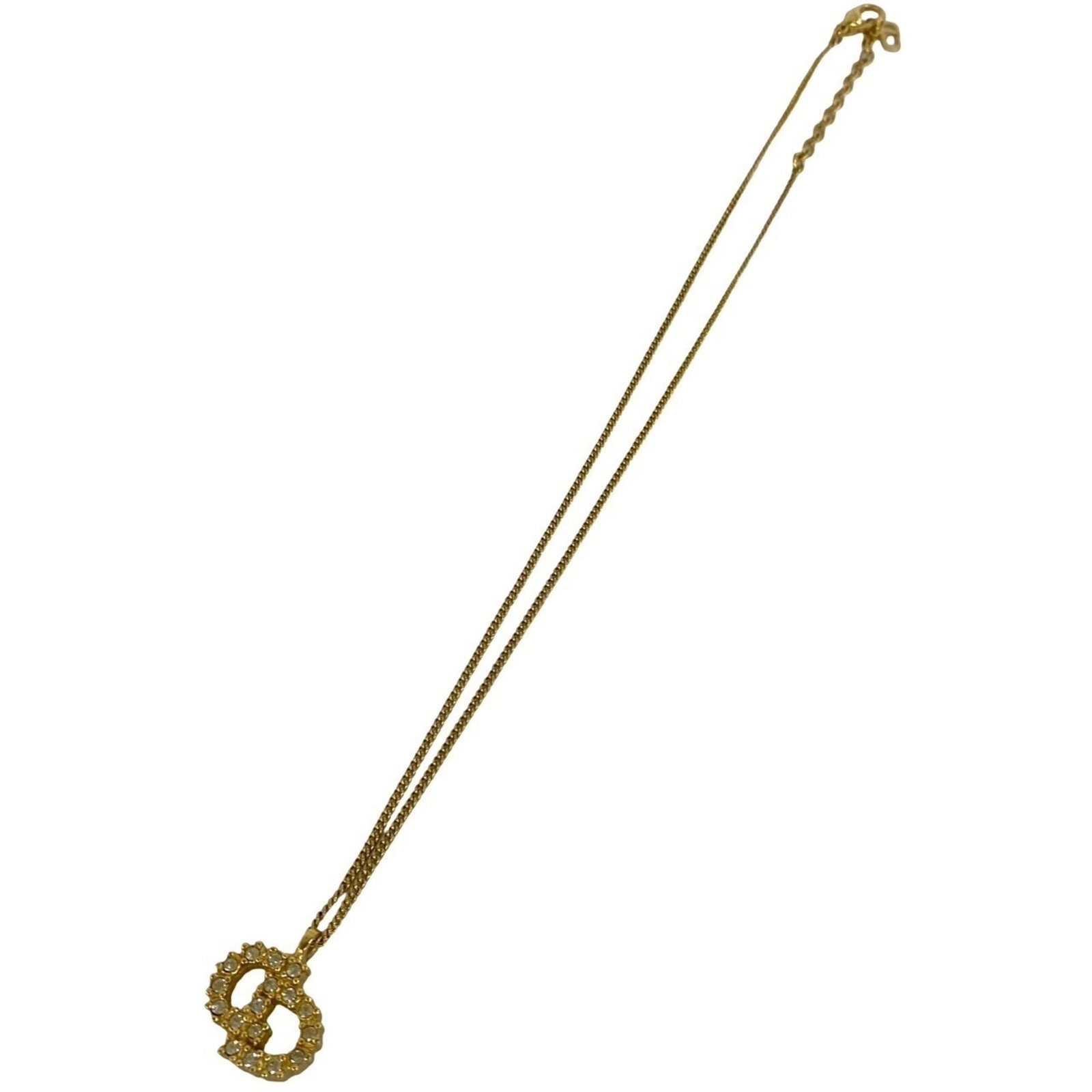 Christian Dior Vintage Cd Logo Motif Necklace Gp Pendant Accessory Gold 36082: Christian Dior Vintage Cd Logo Motif Necklace Gp Pendant Accessory Gold 36082 Gold plating details the iconic CD logo motif on this elegant Christian Dior necklace, set in a gold pendant with a 20mm x