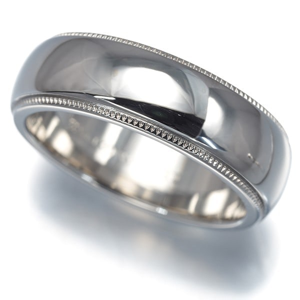 Tiffany&Co. Ring Together Milgrain 5.9Mm Us5 950 Platinum (1 of 4)