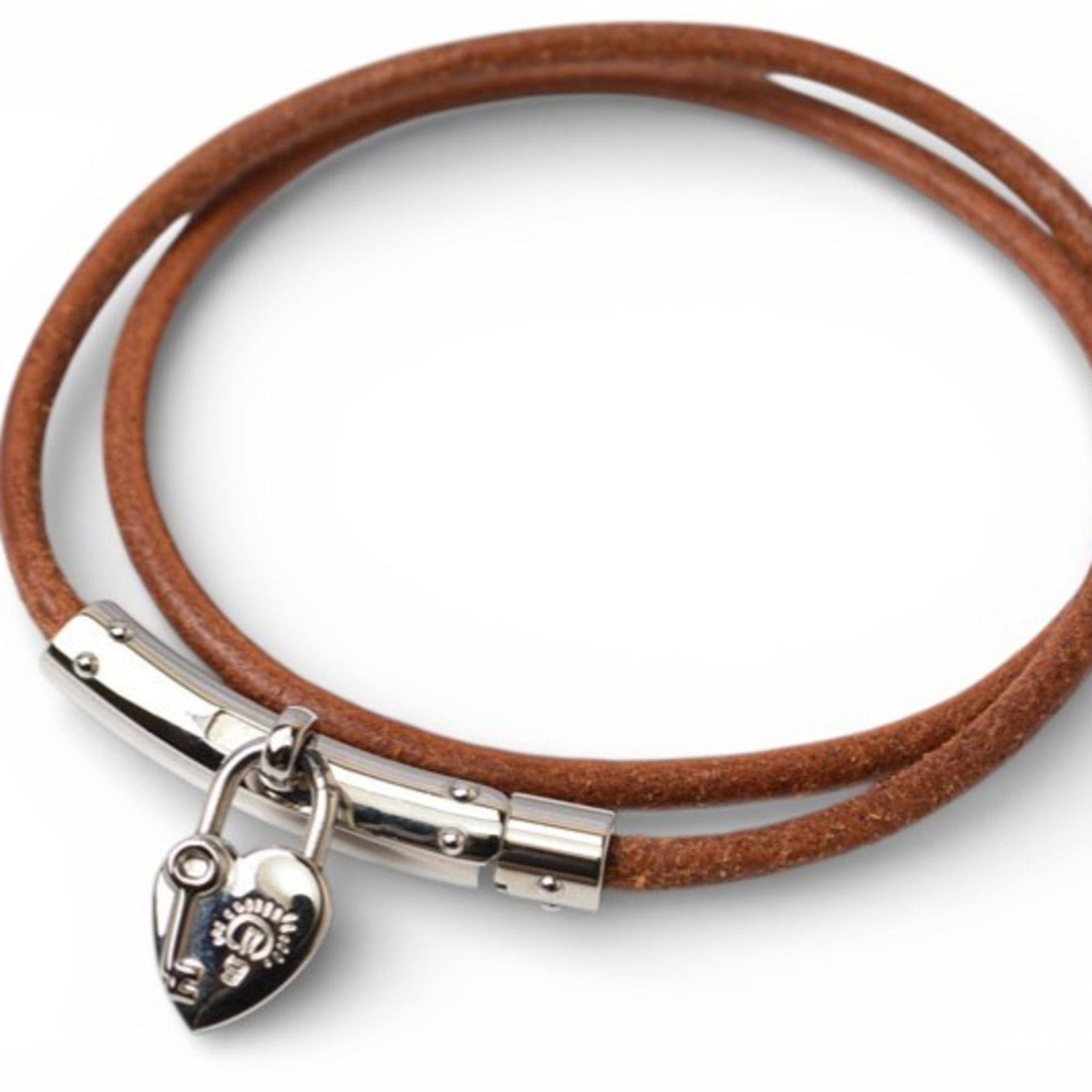 Hermes leather bangle - 2