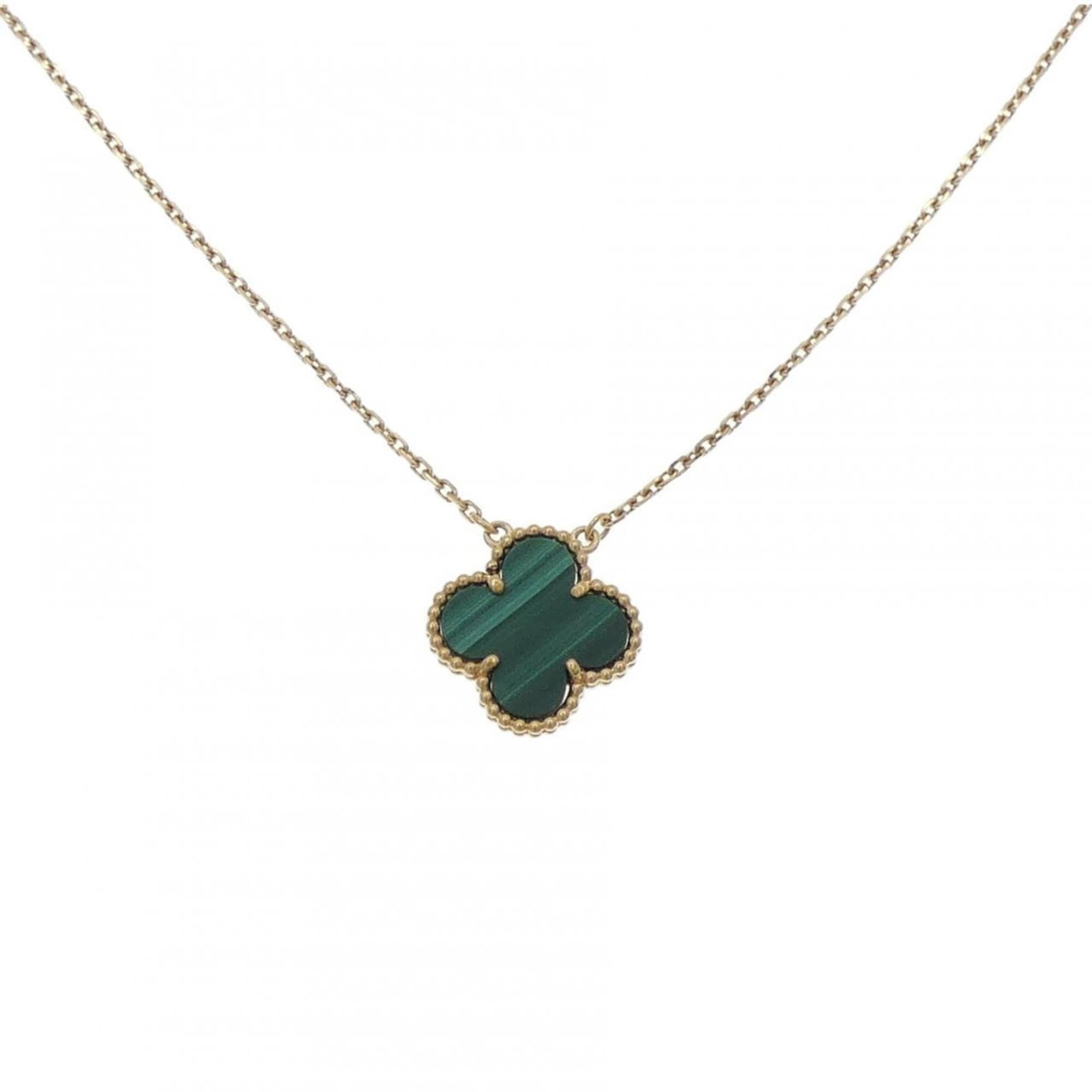 Arpels Van Cleef Necklace Vintage Alhambra: Arpels Van Cleef Necklace Vintage Alhambra Yellow gold (18K) Alhambra pendant necklace with a 14.8mm x 14.8mm pendant size, adjustable neck circumference from 37 cm - 42 cm. This vintage Van Cleef &