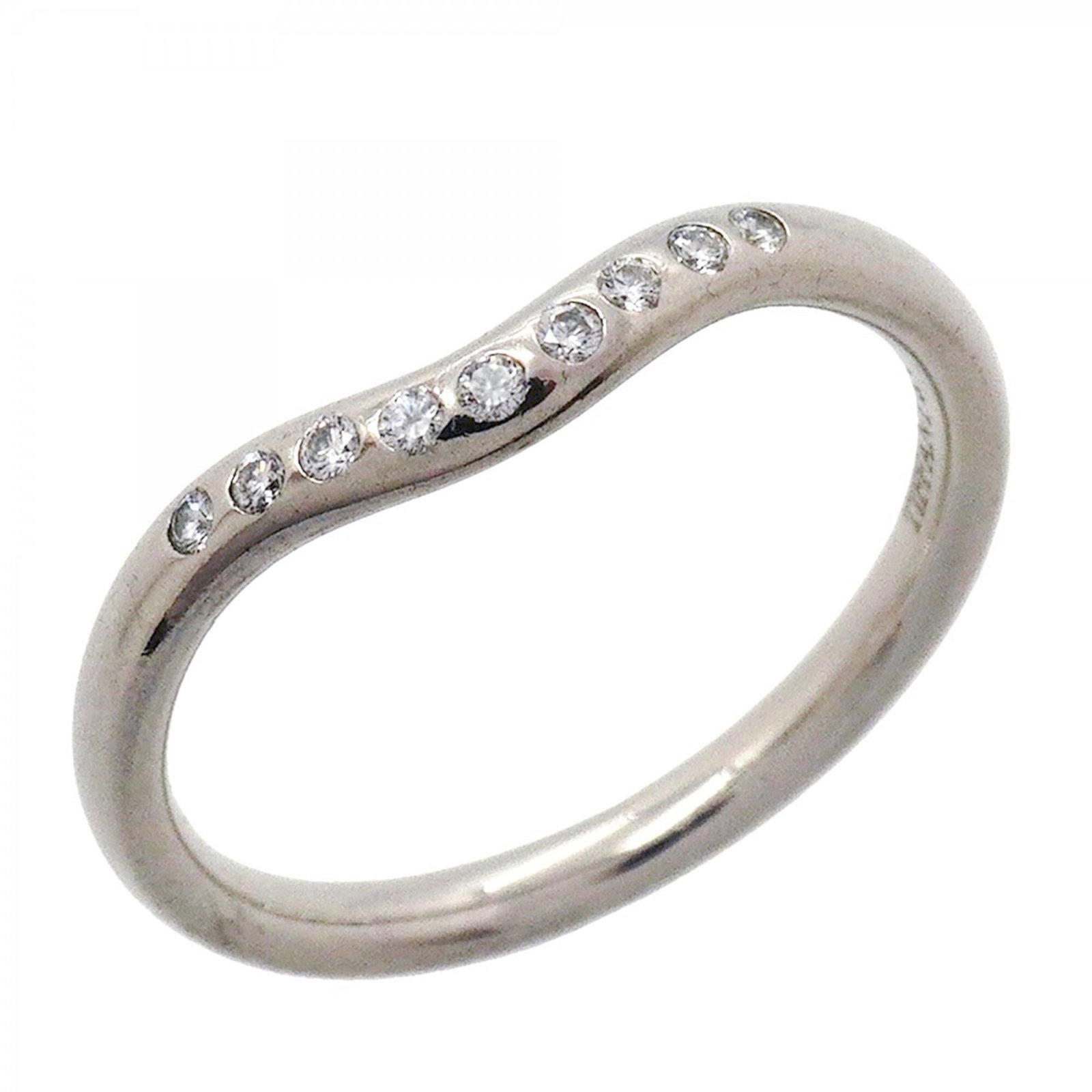 Tiffany Band Ring Platinum 950: Tiffany Band Ring Platinum 950 Platinum 950 Tiffany band ring features a diamond stone and is available in US size 5.5, making it a stylish choice for women. The ring's platinum material provides dura