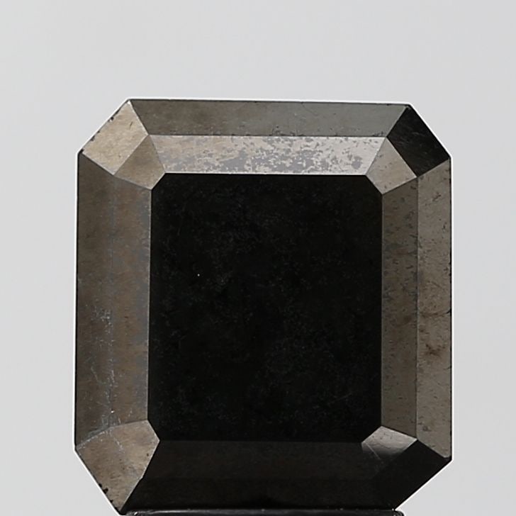 Emerald 2.94ct Black VVS2 - Loose Natural Diamond: Emerald 2.94ct Black VVS2 - Loose Natural Diamond 2.94ct Black VVS2 - Loose Natural Diamond with EX Symmetry and EX Polish, showcasing exceptional clarity and cut quality in a rare black diamond. This