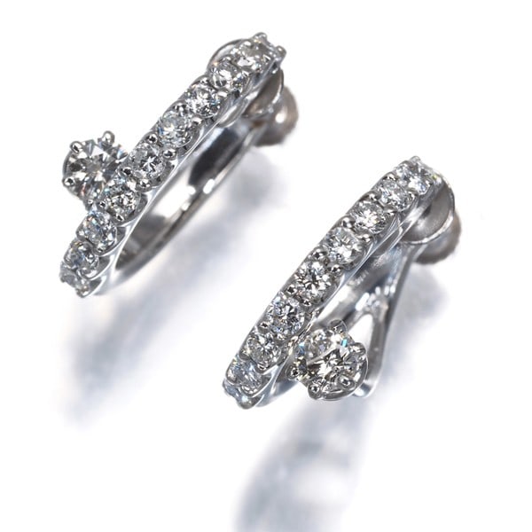 Diamond 0.67Ct Earrings 900 Platinum (1 of 3)
