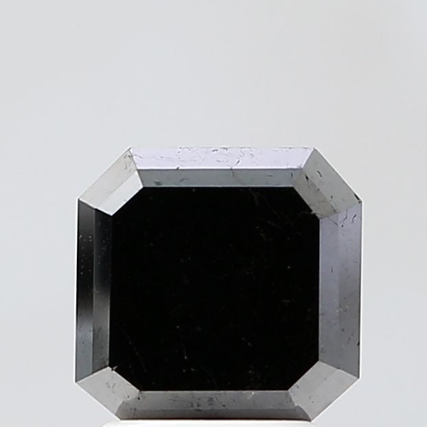 Emerald 2.12ct Fancy Black VVS2 - Loose Natural Diamond: Emerald 2.12ct Fancy Black VVS2 - Loose Natural Diamond 2.12ct Fancy Black VVS2 - Loose Natural Diamond, boasting exceptional clarity and polish with EX symmetry, sits within a sleek rectangular cut.