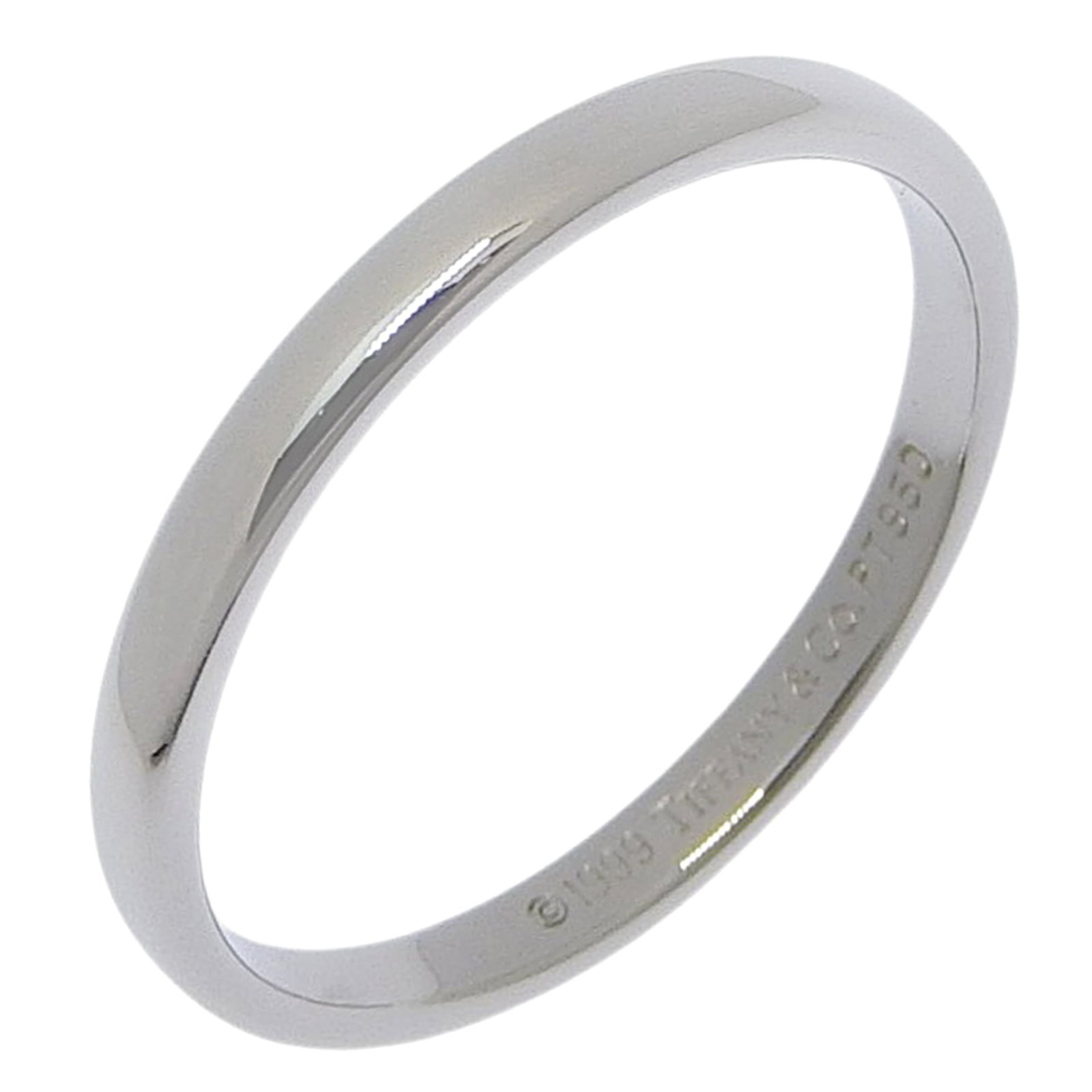 Tiffany Band Ring Platinum 950: Tiffany Band Ring Platinum 950 Platinum 950 Tiffany band ring features a sleek and modern design, showcasing the luxurious material in its purest form. This women's size 5.5 ring boasts exceptional cr
