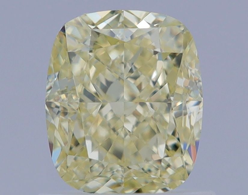 GIA Cushion Brilliant 1.14ct Fancy Light Yellow VVS2 - Loose Natural Diamond: GIA Cushion Brilliant 1.14ct Fancy Light Yellow VVS2 - Loose Natural Diamond GIA certified, this 1.14ct Fancy Light Yellow VVS2 diamond boasts exceptional clarity and color. Its cushion cut shape adds