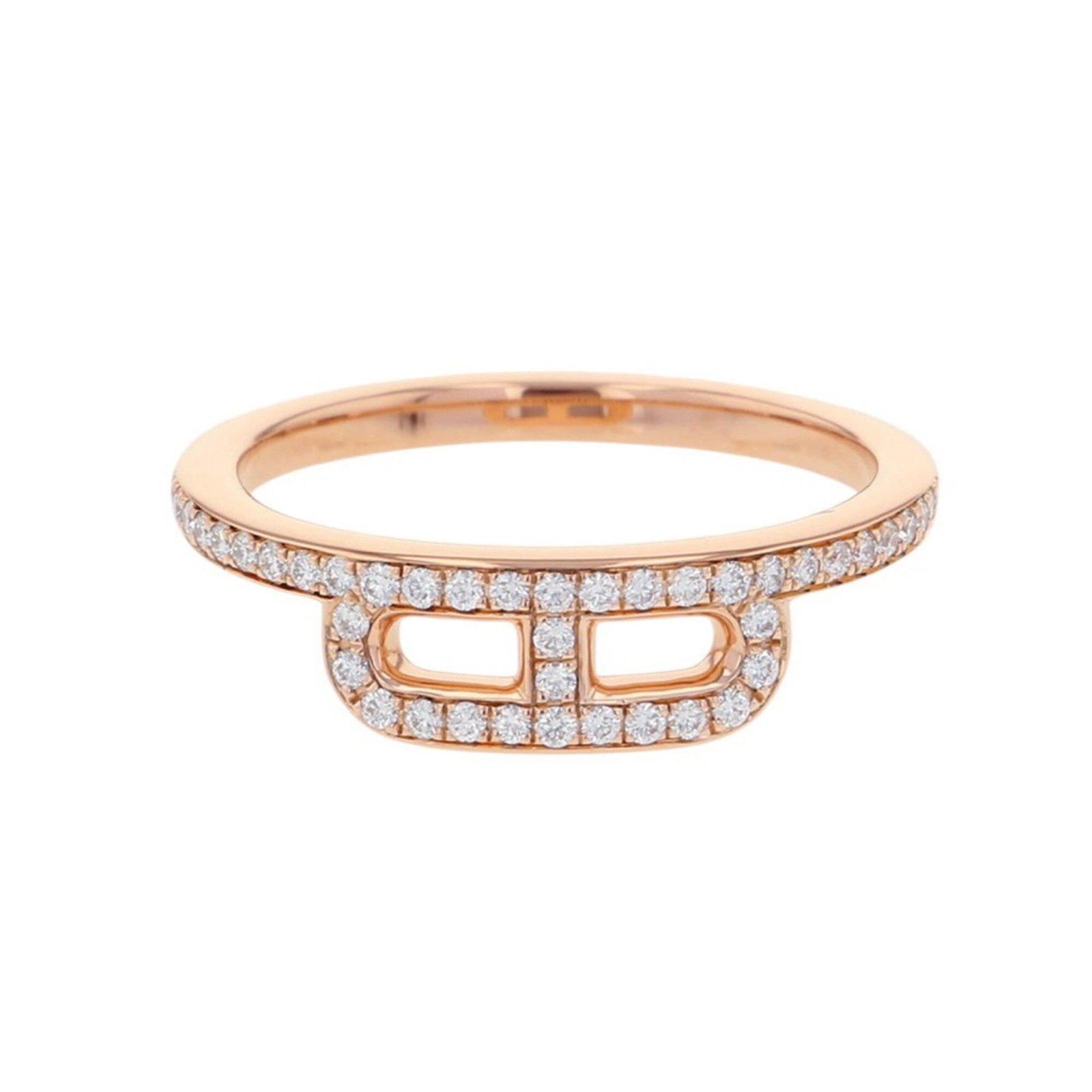 Pink Gold 18K Ring Band Hermes (1 of 12)