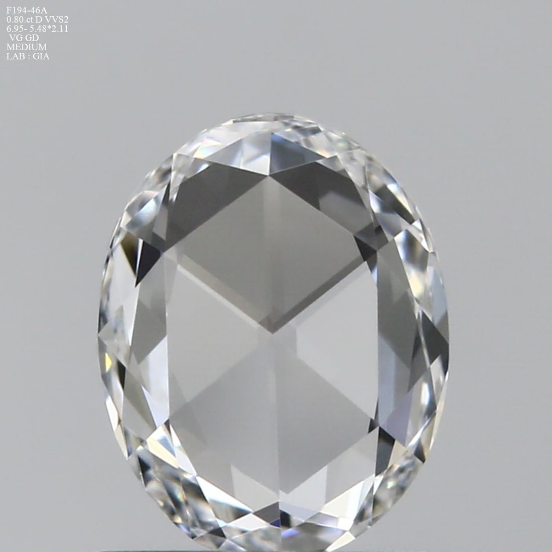 GIA Rose 0.8ct D VVS2 - Loose Natural Diamond: GIA Rose 0.8ct D VVS2 - Loose Natural Diamond 0.8ct GIA D VVS2 Diamond - Natural BeautyThe GIA certified, loose natural diamond boasts exceptional clarity and color, with a VVS2 grade indicating