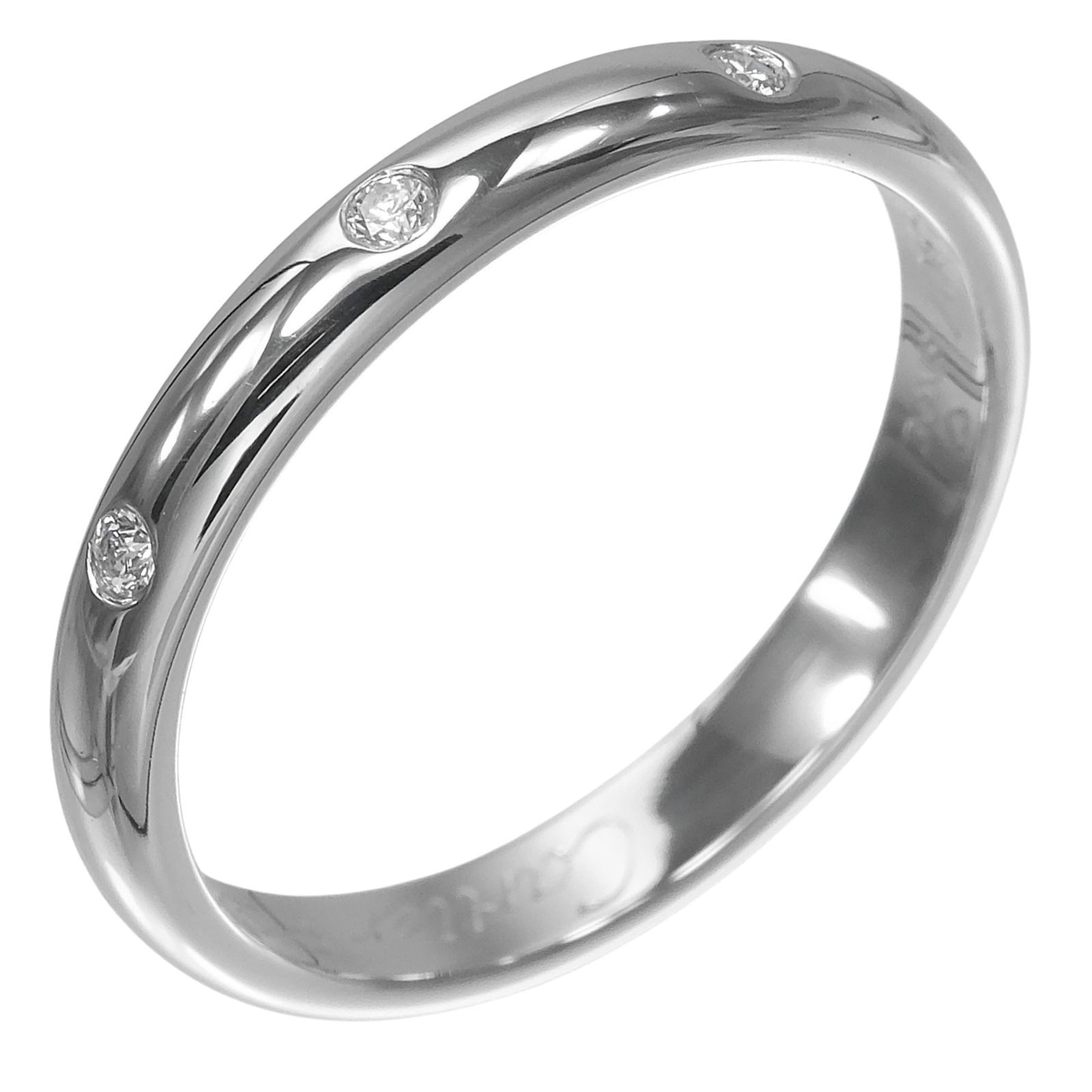 Cartier Band Ring Platinum 950: Cartier Band Ring Platinum 950 Cartier Band Ring Platinum 950 features a stunning diamond stone and is crafted from high-quality platinum 950. This elegant band ring is available in size 48 US,