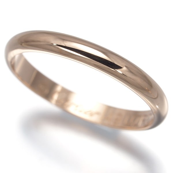 Cartier ring 18K rose gold 1895 wedding band 2.4Mm eu49: Cartier ring 18K rose gold 1895 wedding band 2.4Mm eu49 18K rose gold Cartier ring from the iconic 1895 collection, featuring a delicate 2.4mm width and EU49 ring size. This elegant piece boasts a