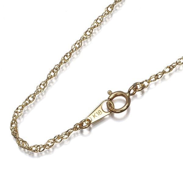 Screw Long Chain Necklace 70Cm 18K 750 Yellow Gold: Screw Long Chain Necklace 70Cm 18K 750 Yellow Gold 70cm long, the screw chain necklace boasts a striking design with its 18k yellow gold material and sleek 1.6mm width. Crafted from high-quality 750