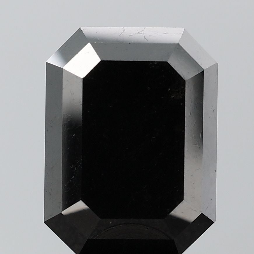 Emerald 2.21ct Black VVS2 - Loose Natural Diamond: Emerald 2.21ct Black VVS2 - Loose Natural Diamond 2.21ct Black VVS2 - A rare and exceptional natural diamond, showcasing its striking black color and flawless clarity in EX polish and symmetry. Measur