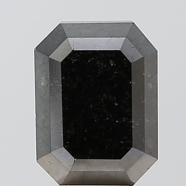 Emerald 4.21ct Black VVS2 - Loose Natural Diamond: Emerald 4.21ct Black VVS2 - Loose Natural Diamond 4.21ct Black VVS2 Emerald Cut Diamond - A rare and exceptional natural diamond, showcasing its EX polish and symmetry in a sleek emerald cut. Certifie