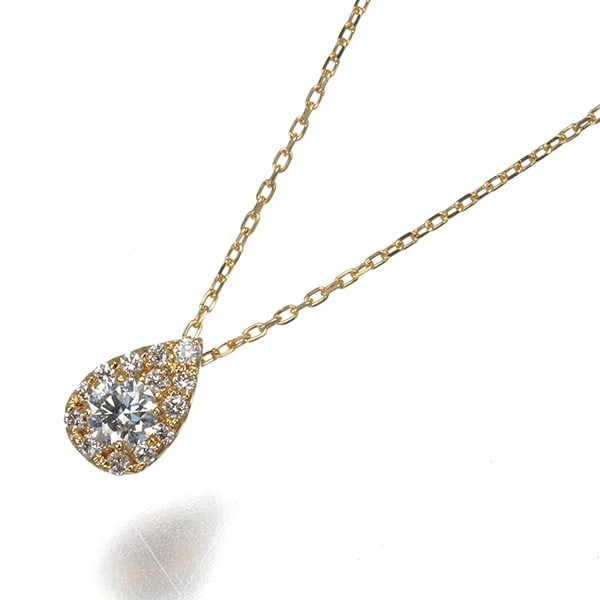Diamond Vendome Necklace 750 Yellow 0.12Ct 18K Gold (1 of 4)