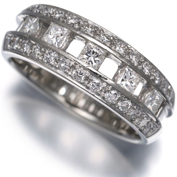 Ring 950 Platinum 0.69ct Diamond (1 of 6)