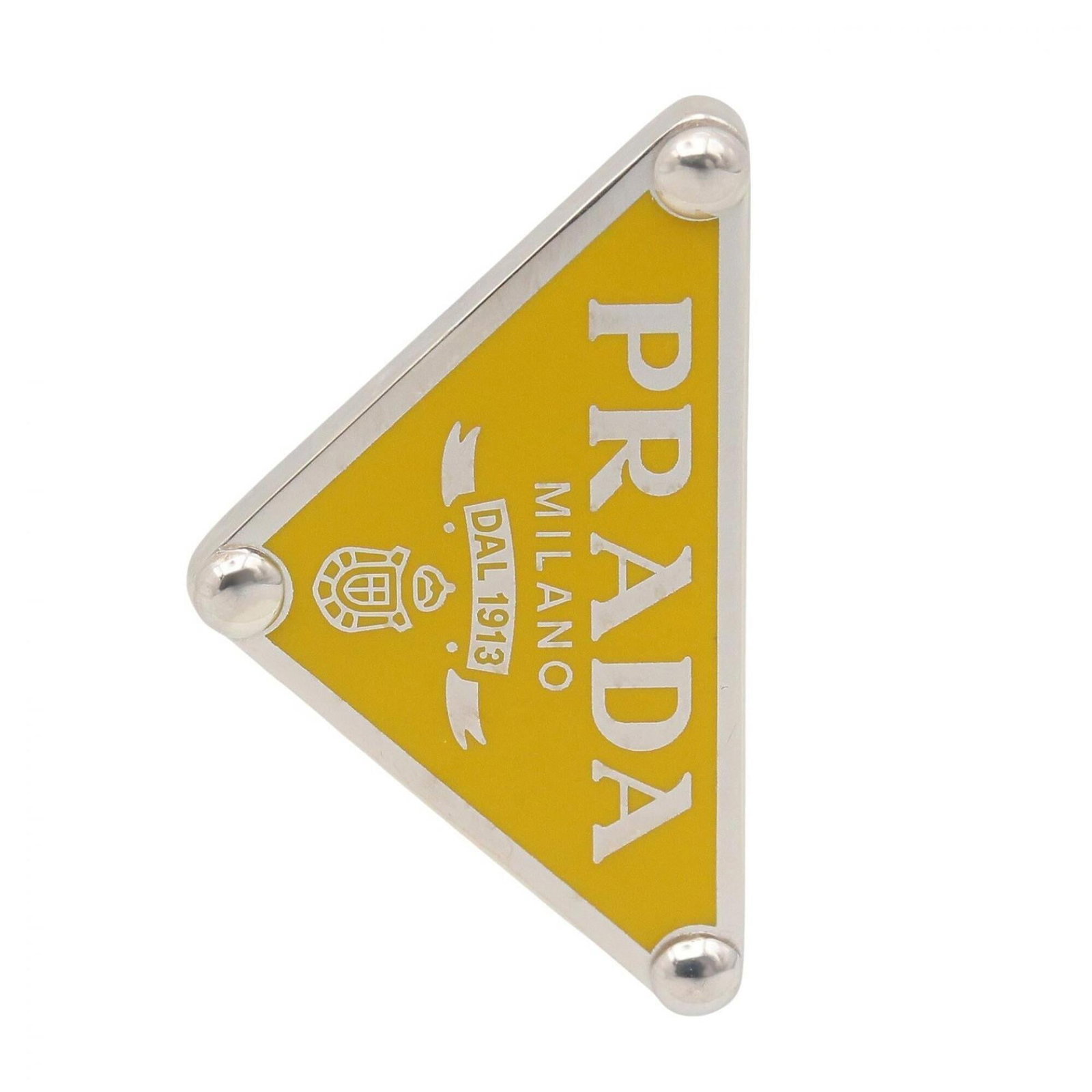 Clip Earrings Prada Silver: Clip Earrings Prada Silver Clip earrings in silver 925, bearing the Prada MPN 1JO722. These single earring pieces feature a sleek design with dimensions of 30.70mm x 17.70mm. Made from high-quality si