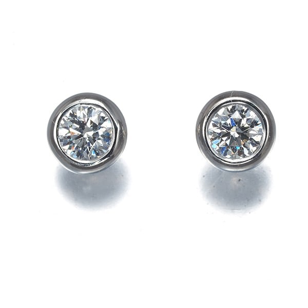 Tiffany&Co. Earrings Diamond 0.28Ct/ 0.28Ct By The Yard 950 Platinum (1 of 5)
