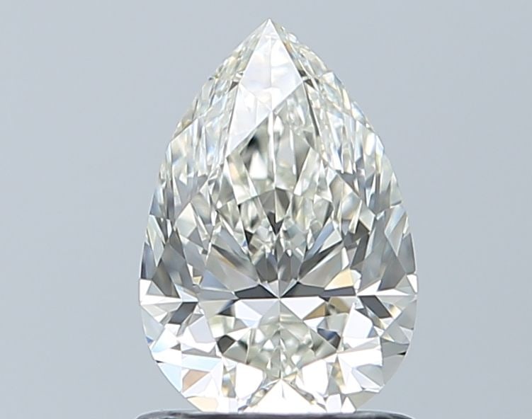 GIA Pear 1.01ct J VVS2 - Loose Natural Diamond: GIA Pear 1.01ct J VVS2 - Loose Natural Diamond GIA-certified loose natural diamond with exceptional clarity and polish, boasting a vibrant J color. This 1.01ct pear-cut stone measures 8.27L x 5.5W x 3