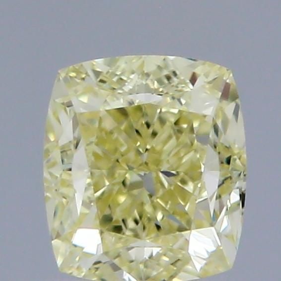 GIA Cushion Modified 1.0ct Fancy Light Yellow VVS2 - Loose Natural Diamond: GIA Cushion Modified 1.0ct Fancy Light Yellow VVS2 - Loose Natural Diamond GIA-certified, this 1.0ct Fancy Light Yellow VVS2 diamond boasts exceptional clarity and polish, with a mesmerizing light yel