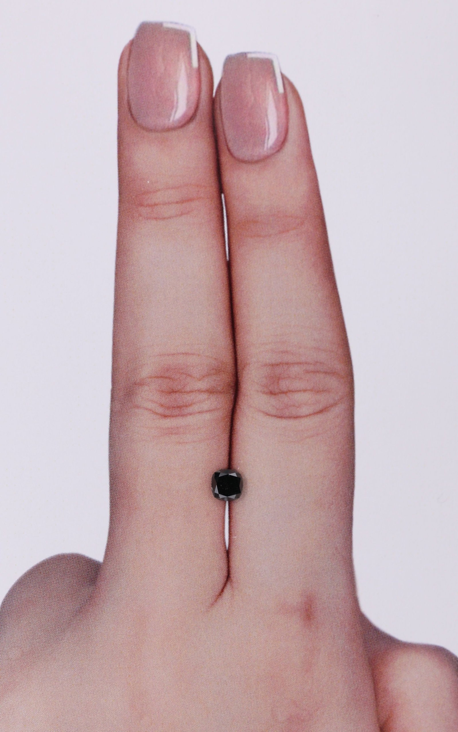 GIA Cushion Brilliant 0.37ct Fancy Black VVS2 - Loose Natural Diamond: GIA Cushion Brilliant 0.37ct Fancy Black VVS2 - Loose Natural Diamond GIA-certified, this cushion brilliant diamond boasts an impressive 0.37 carats in Fancy Black color, VVS2 clarity, and EX polish a