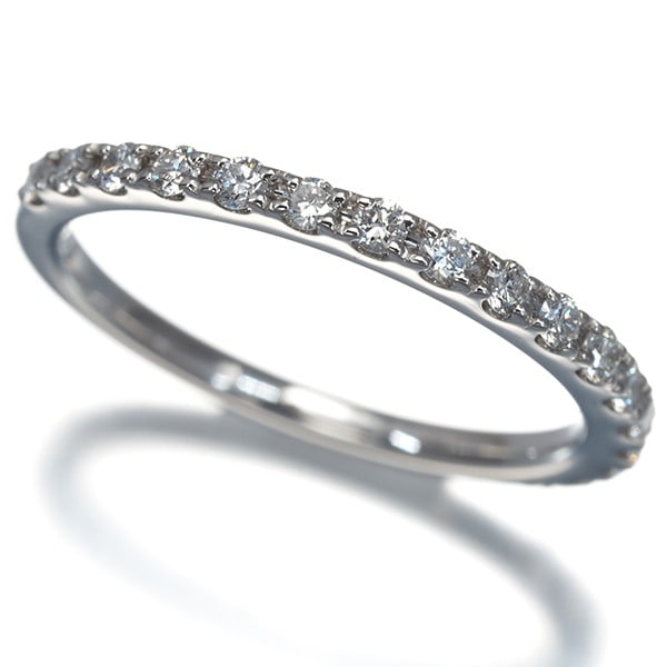 Platinum Half Eternity Diamond 0.25Ct 900 Ring (1 of 4)