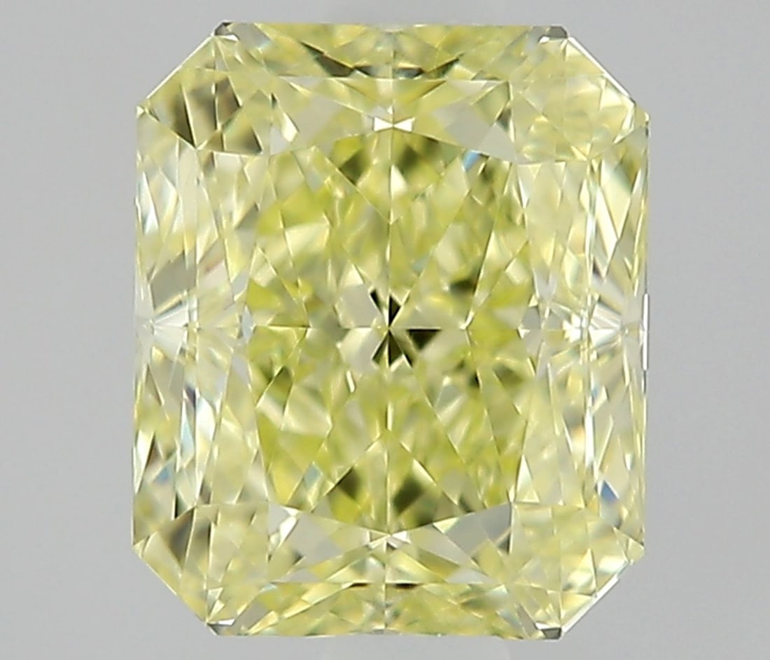 GIA Radiant 0.58ct Fancy Yellow VVS1 - Loose Natural Diamond: GIA Radiant 0.58ct Fancy Yellow VVS1 - Loose Natural Diamond GIA-certified, this loose natural Fancy Yellow VVS1 diamond boasts an exceptional color and clarity grade. Measuring 4.99 x 4.17 x 2.94mm, 