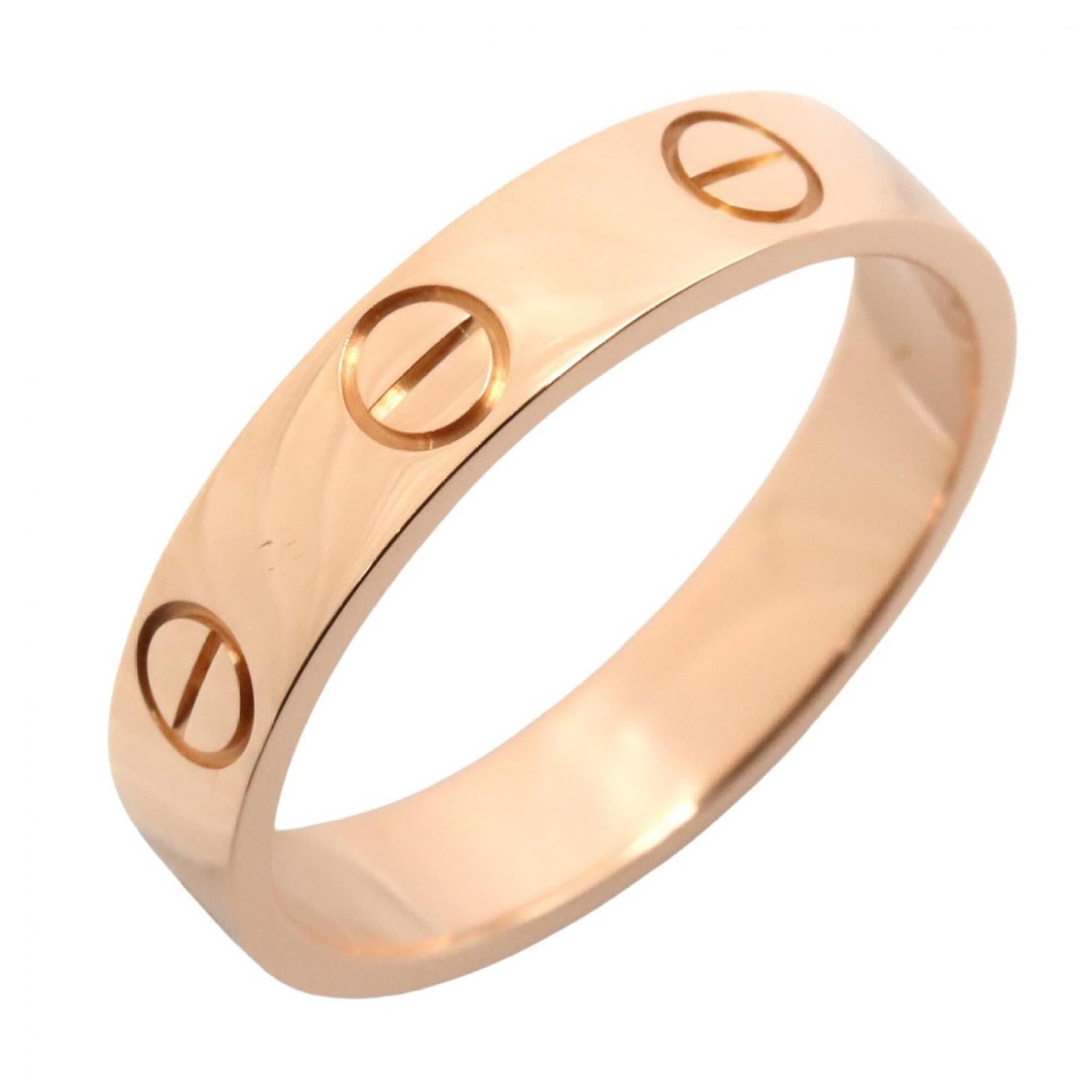 Pink Gold Cartier Band Ring 18K: Pink Gold Cartier Band Ring 18K Pink Gold Cartier Band Ring 18K - A stunning 18K pink gold band ring from the renowned French luxury brand Cartier, featuring a classic design that exudes elegance and 