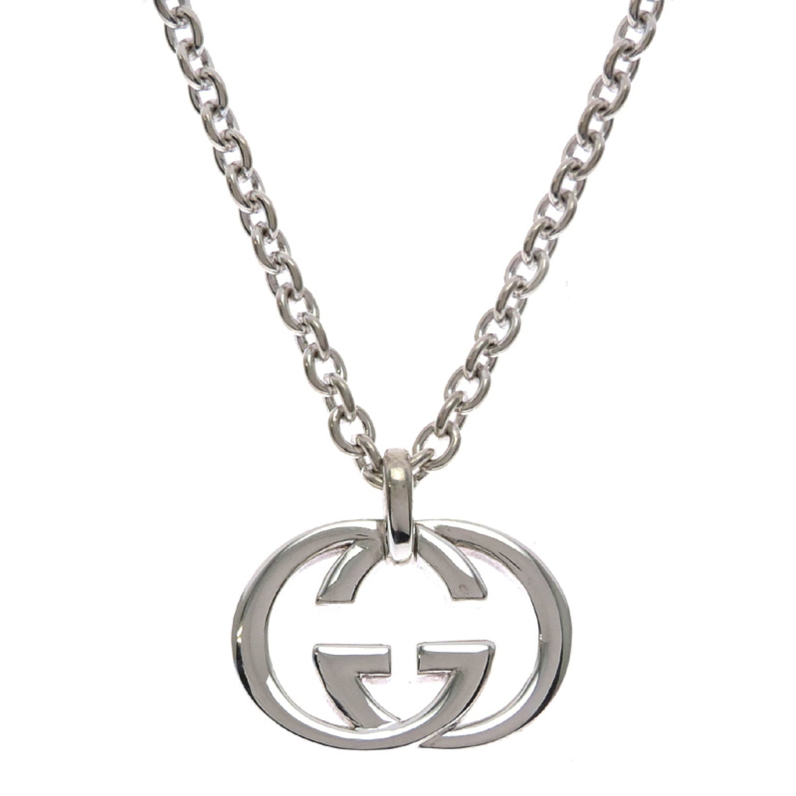 Gucci Interlocking G #50 Women'S/ Men'S Necklace Sterling Silver 925 (1 of 7)