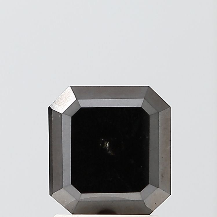 Asscher 1.27ct Black VVS2 - Loose Natural Diamond: Asscher 1.27ct Black VVS2 - Loose Natural Diamond 1.27ct Black VVS2 - A rare and striking natural diamond, certified as a Loose Fancy with exceptional clarity and polish, boasts an EX symmetry that ad