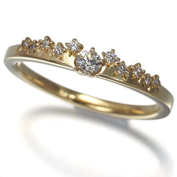 Festaria Ring Diamond 0.084Ct Wish Upon A Star Us5.75-6 18K Yg: Festaria Ring Diamond 0.084Ct Wish Upon A Star Us5.75-6 18K Yg 18k Yellow Gold Festaria Ring Diamond 0.084ct Wish Upon A Star Collection, featuring a natural diamond centre stone with a diameter of ap