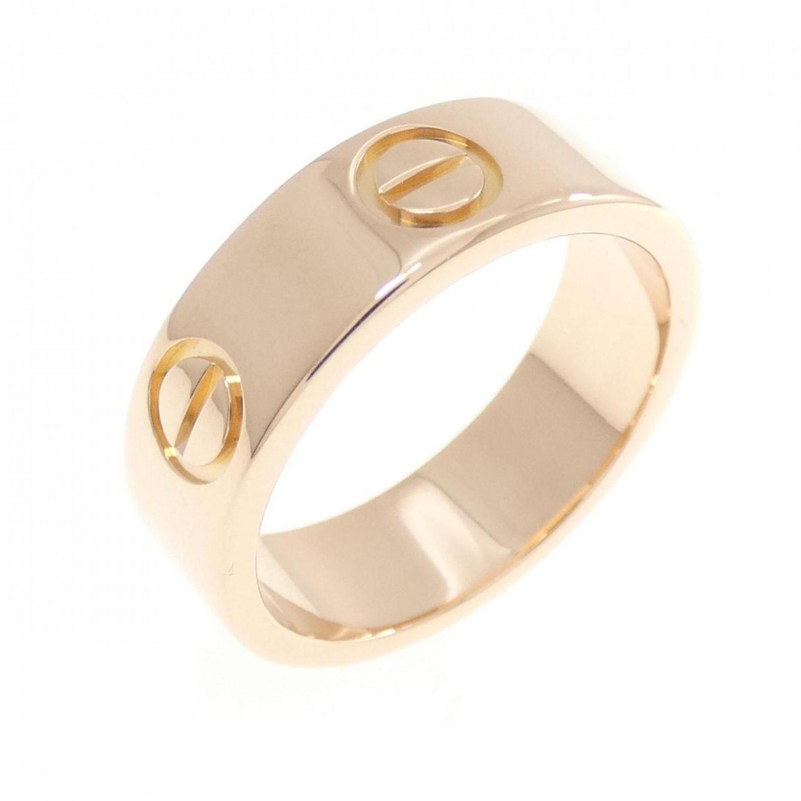 Pink Gold Cartier Band Ring 18K: Pink Gold Cartier Band Ring 18K Pink Gold Cartier Band Ring 18K features a luxurious pink gold (18K) band, available in US size 4.5 and suitable for women. This elegant ring boasts the iconic Cartier 