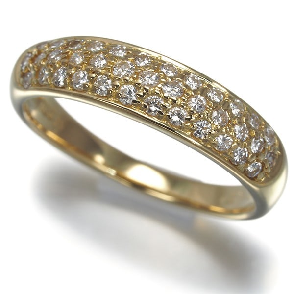 Ponte Vecchio Ring Diamond 0.34Ct Paved Us5 18K 750 Yellow Gold: Ponte Vecchio Ring Diamond 0.34Ct Paved Us5 18K 750 Yellow Gold The Ponte Vecchio Ring features a stunning 0.34ct diamond pave set in 18k yellow gold, adding a touch of elegance to its classic design.
