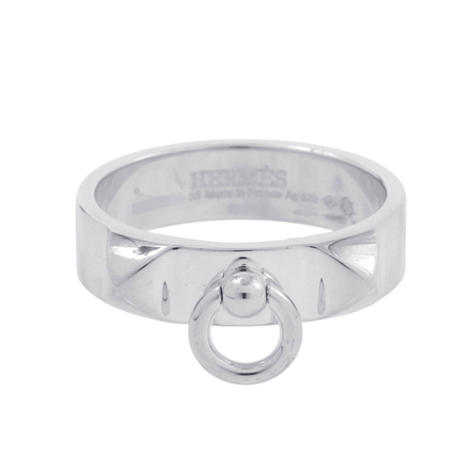 Ring of Silver Band by Hermes: Ring of Silver Band by Hermes Silver Band ring by Hermes, featuring a sleek and modern design with a silver band width of 5mm. Made from high-quality 925 silver, this elegant ring adds a touch of soph