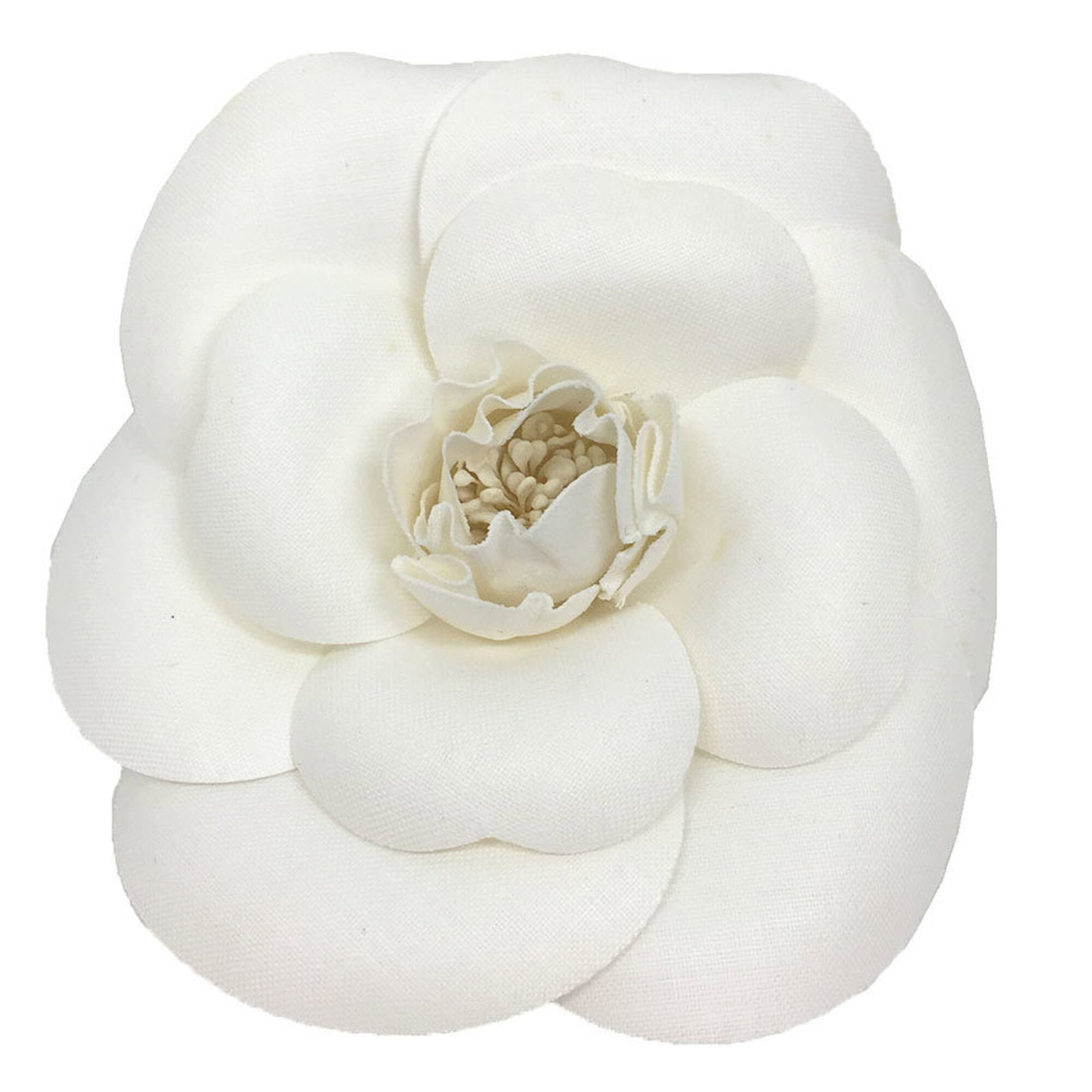 Corsage by Chanel: Corsage by Chanel Corsage by Chanel, a white corsage from the renowned French fashion house, comes in its original box. This elegant accessory bears no additional information about its condition or pr