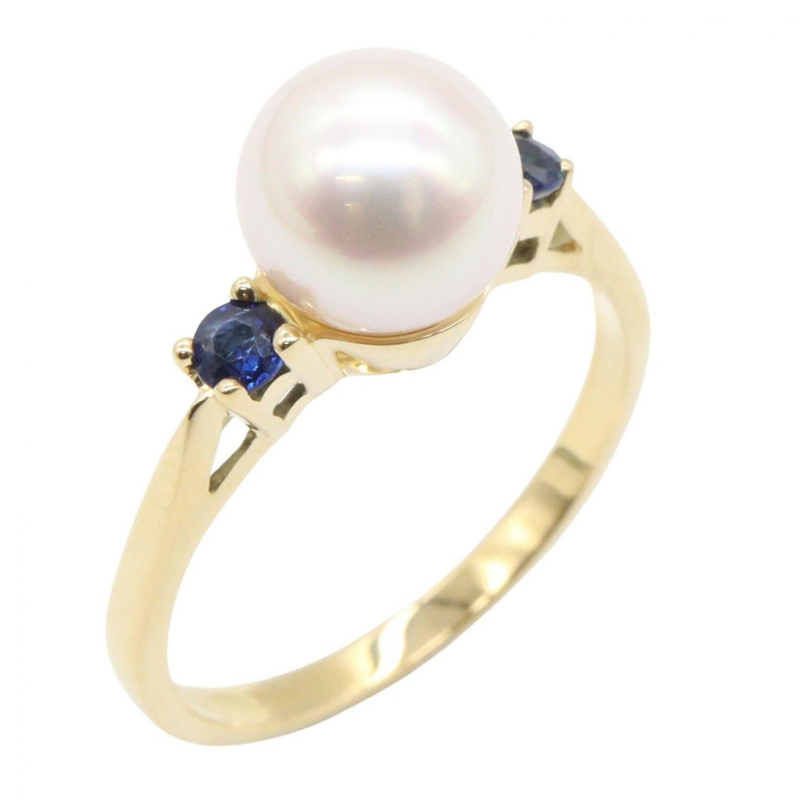 Ring Tiffany Band: Ring Tiffany Band Gold and white pearl ring from Tiffany, available in US size 6.5. This classic band features a timeless design with a high-quality gold setting and a beautiful white pearl stone. A e