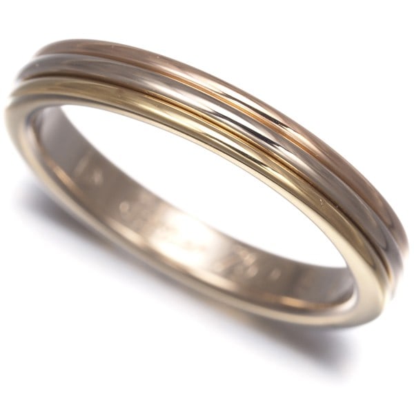 Cartier Ring Vendome Louis Cartier 3Color Eu48 18K Yg/ Wg/ Rg: Cartier Ring Vendome Louis Cartier 3Color Eu48 18K Yg/ Wg/ Rg Cartier's Vendome Louis Cartier ring boasts a striking multi-tone gold design, showcasing the beauty of 18k yellow, white, and rose gold.
