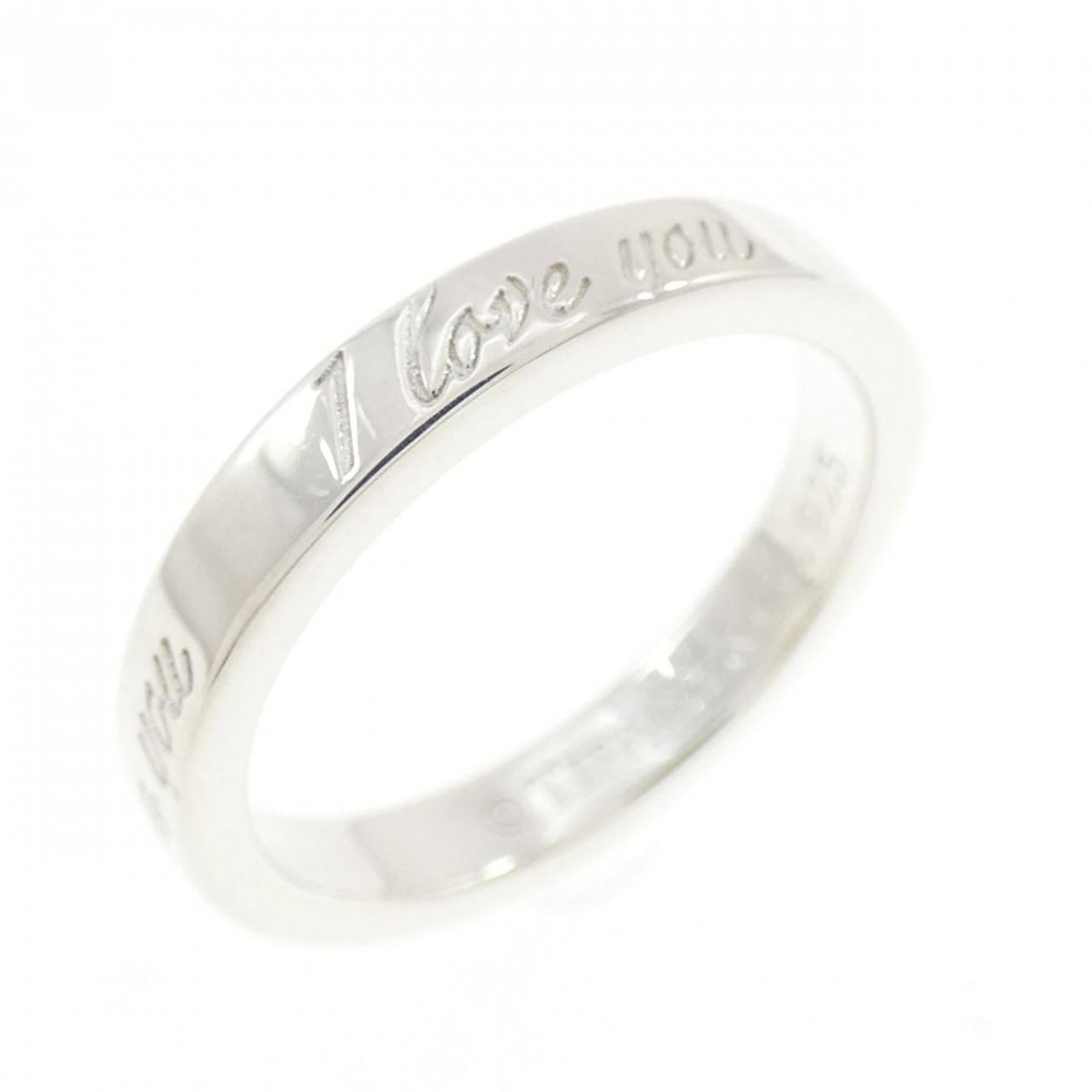 Silver band ring Tiffany 925: Silver band ring Tiffany 925 Silver band ring Tiffany 925, featuring a classic design in sterling silver with a US size 3.5. This elegant piece showcases the iconic Tiffany brand and is made from high