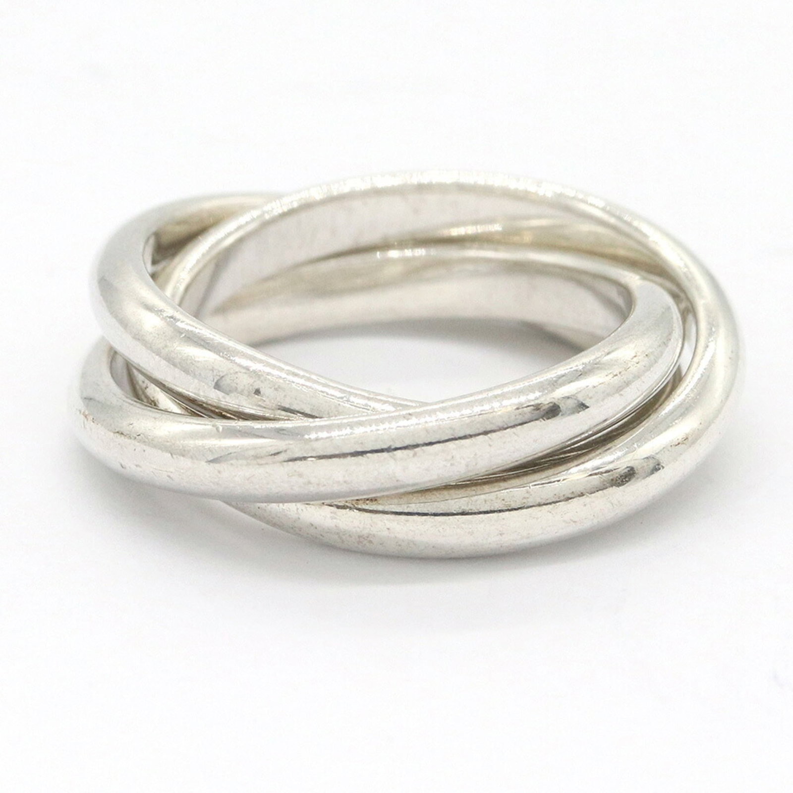 Tiffany & Co. Triple Ring Sterling Silver 925 Us 4.5-5 Jp Women'S Trinity 3-Strand Design.: Tiffany & Co. Triple Ring Sterling Silver 925 Us 4.5-5 Jp Women'S Trinity 3-Strand Design. Item Specifics: Brand: Tiffany Gender: Women Color: Silver Material: Sterling silver 925 US Size: 4.5