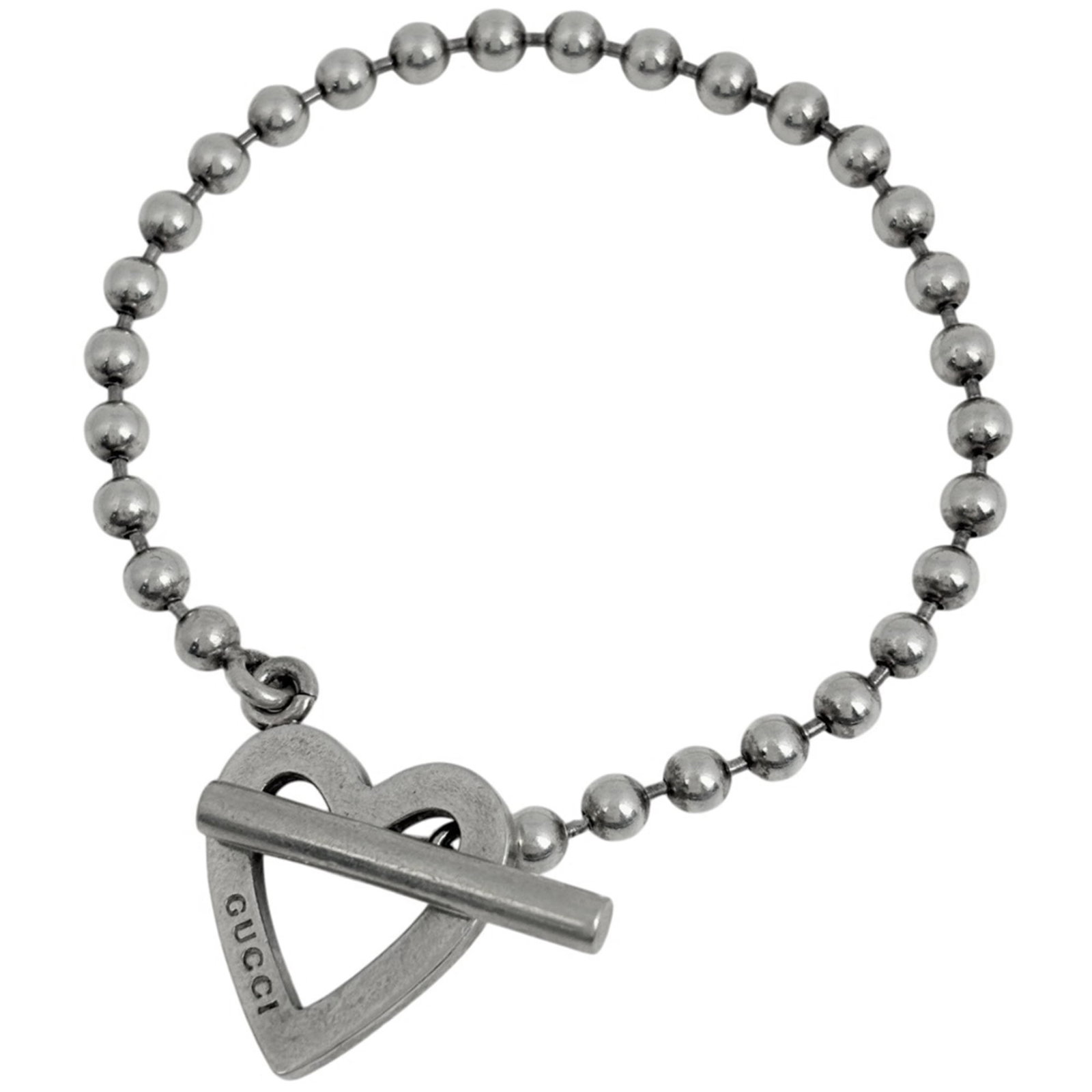 Charm bracelet silver 925 Gucci: Charm bracelet silver 925 Gucci Silver 925 Gucci charm bracelet, featuring a sleek and modern design with a length of 18.5cm. This stylish accessory showcases the luxury brand's signature silver tone,