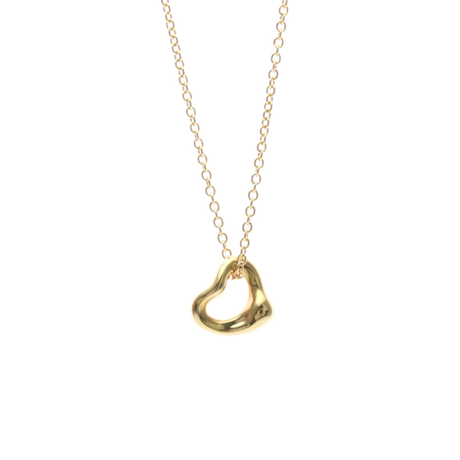 Tiffany Open Heart Extra Mini Necklace Pink Gold (18K) No Stone Menwomen Fashion Pendant Necklace: Tiffany Open Heart Extra Mini Necklace Pink Gold (18K) No Stone Menwomen Fashion Pendant Necklace Tiffany's Open Heart Extra Mini Necklace in pink gold (18K) is a delicate fashion pendant necklace.