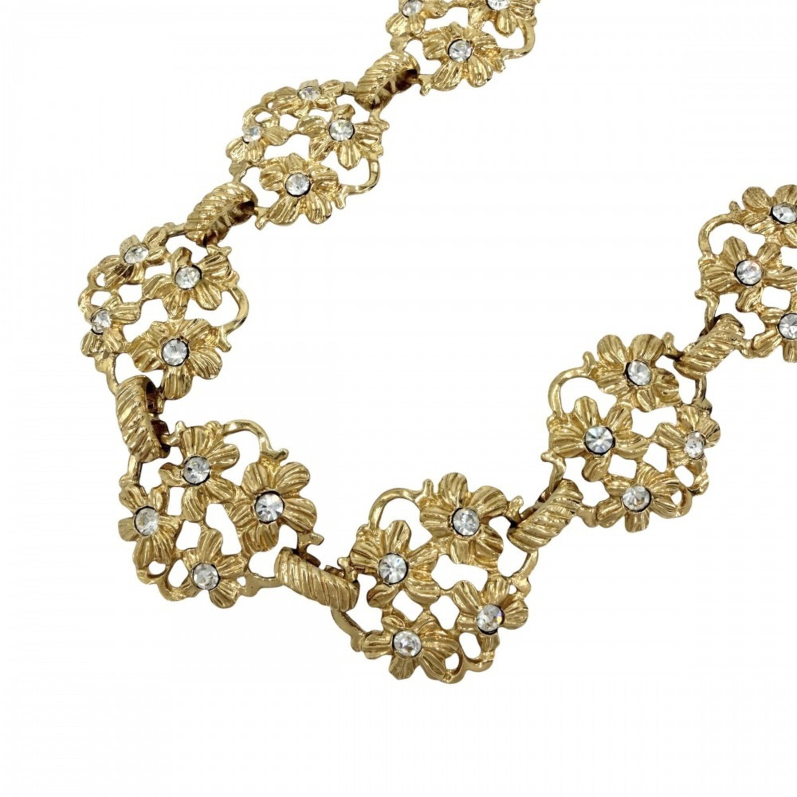 Yves Saint Laurent Saint Laurent Necklace For Women Flower Design With Adjustable Clasp Saint: Yves Saint Laurent Saint Laurent Necklace For Women Flower Design With Adjustable Clasp Saint Item Specifics: Brand: Yves Saint Laurent Necklace Type: Necklace Gender: Women Color: Gold Neck Circumfer