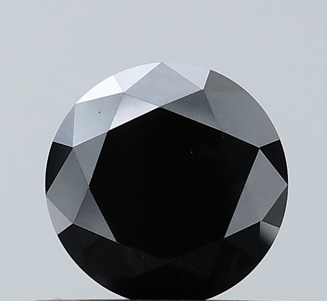 Round 0.93ct Black VVS2 - Loose Natural Diamond: Round 0.93ct Black VVS2 - Loose Natural Diamond 0.93ct Black VVS2 - Loose Natural Diamond, EX Cut and Polish, with exceptional clarity and color, offering a rare glimpse into the beauty of nature's fi