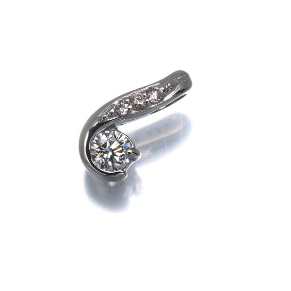 Diamond 0.17Ct/ 0.03Ct Pendant 900 Platinum (1 of 4)